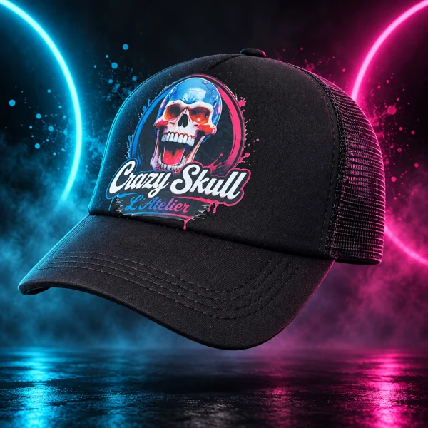 Casquette personnalisée Crazy Skull L’Atelier